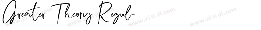 Greater Theory Regul字体转换 Greater Theory Regul字体转换